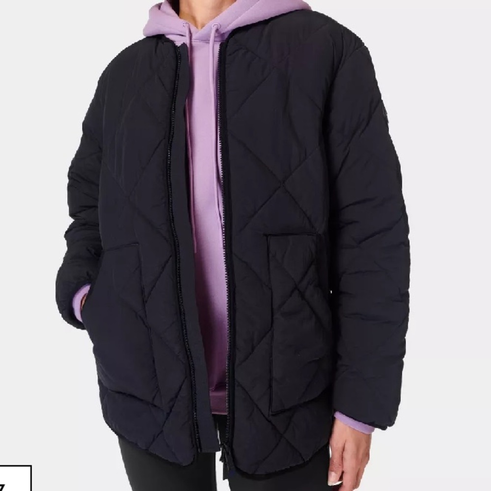 NWT Sweaty Betty On The Move Quilted Jacket Black XS